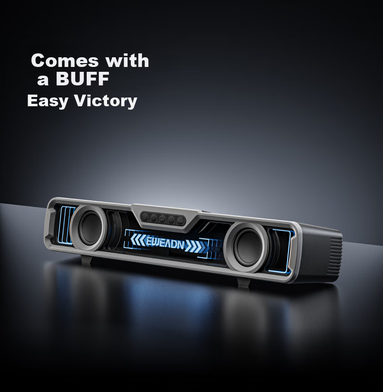 EWEADN VX30 Gaming Speaker Bluetooth Computer Desktop Speaker 7.1 Surround Sound Wired Home Desktop Subwoofer with Built-in Microphone 5