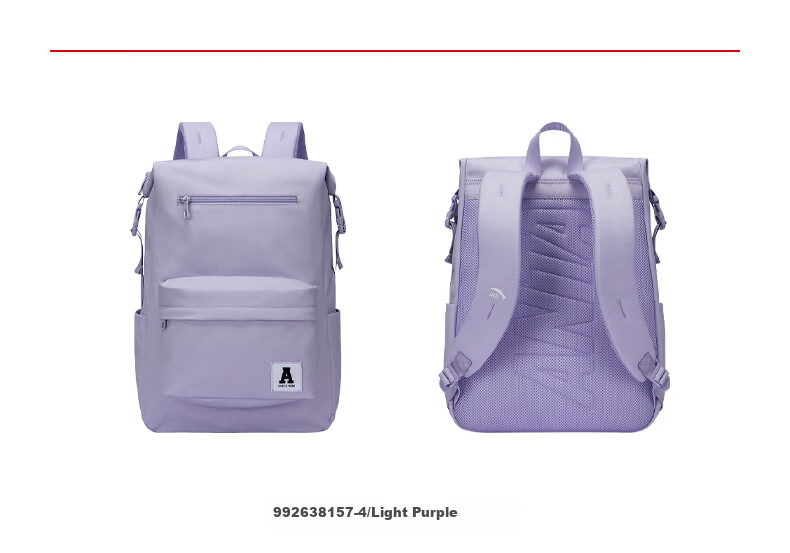 Anta Unisex Simple Large Capacity Canvas Backpack for Teens Hiking Cycling Sports School Bag 13