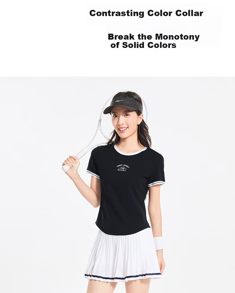 Erke Women's Crew Neck Short Sleeve Knit Shirt Summer Ice Cool Soft Skin-Friendly Sports T-Shirt Casual Base Layer Top 15