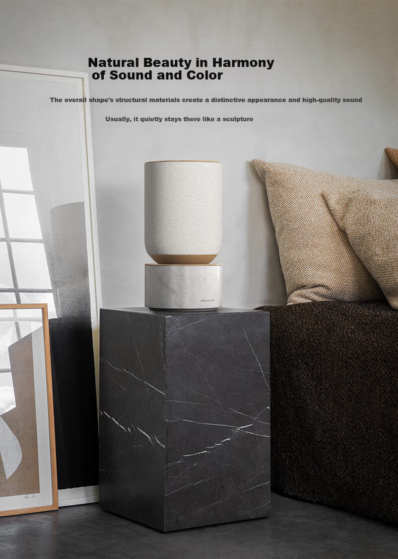 B&O Beosound Balance Bluetooth Speaker High-End Wireless WIFI Home Audio Oak Color Artistic Decor Holiday Gift 3