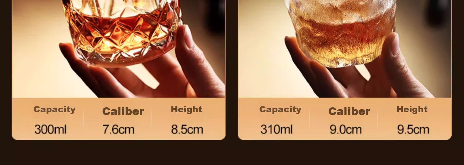 Eight Thousand Lines High-Value Whiskey Glass Set Home Glass Water Cup Set European Style Carved Wine Glass Set 23