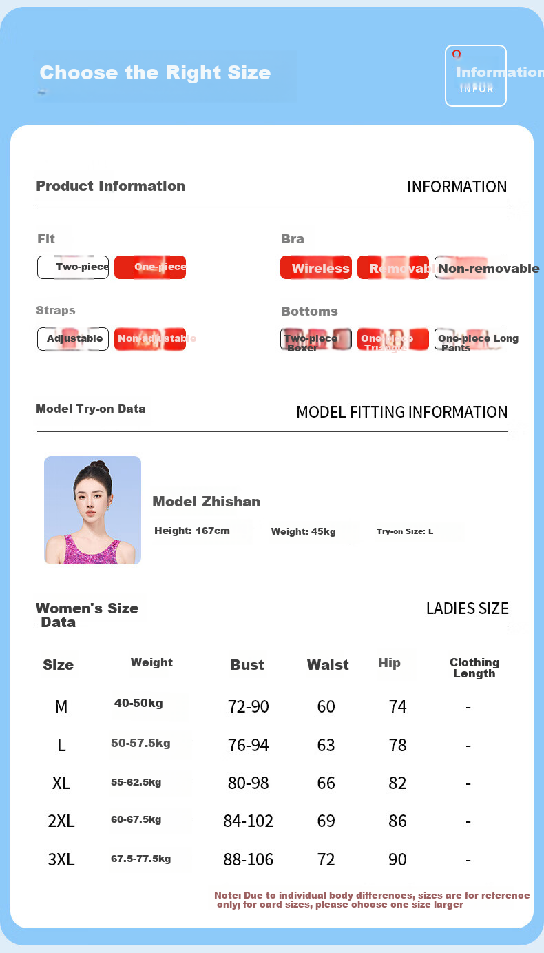 Xtep Women's Slimming Tummy Control One-Piece Triangle Sexy Professional Racing Swimsuit for Swimming Pool 5