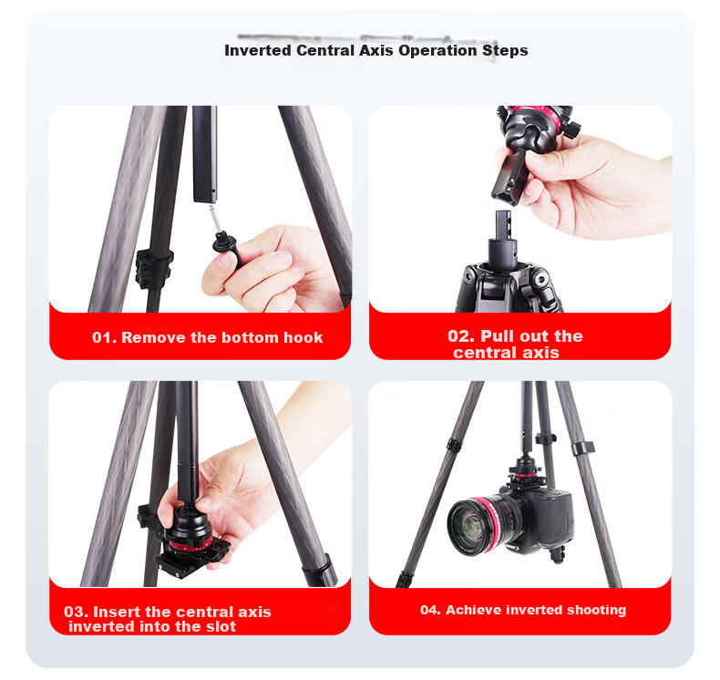 Manfrotto MKELESLLCBK-BH Carbon Fiber Tripod with Ball Head for DSLR and Mirrorless Cameras, Travel Photography and Videography Support Stand 11