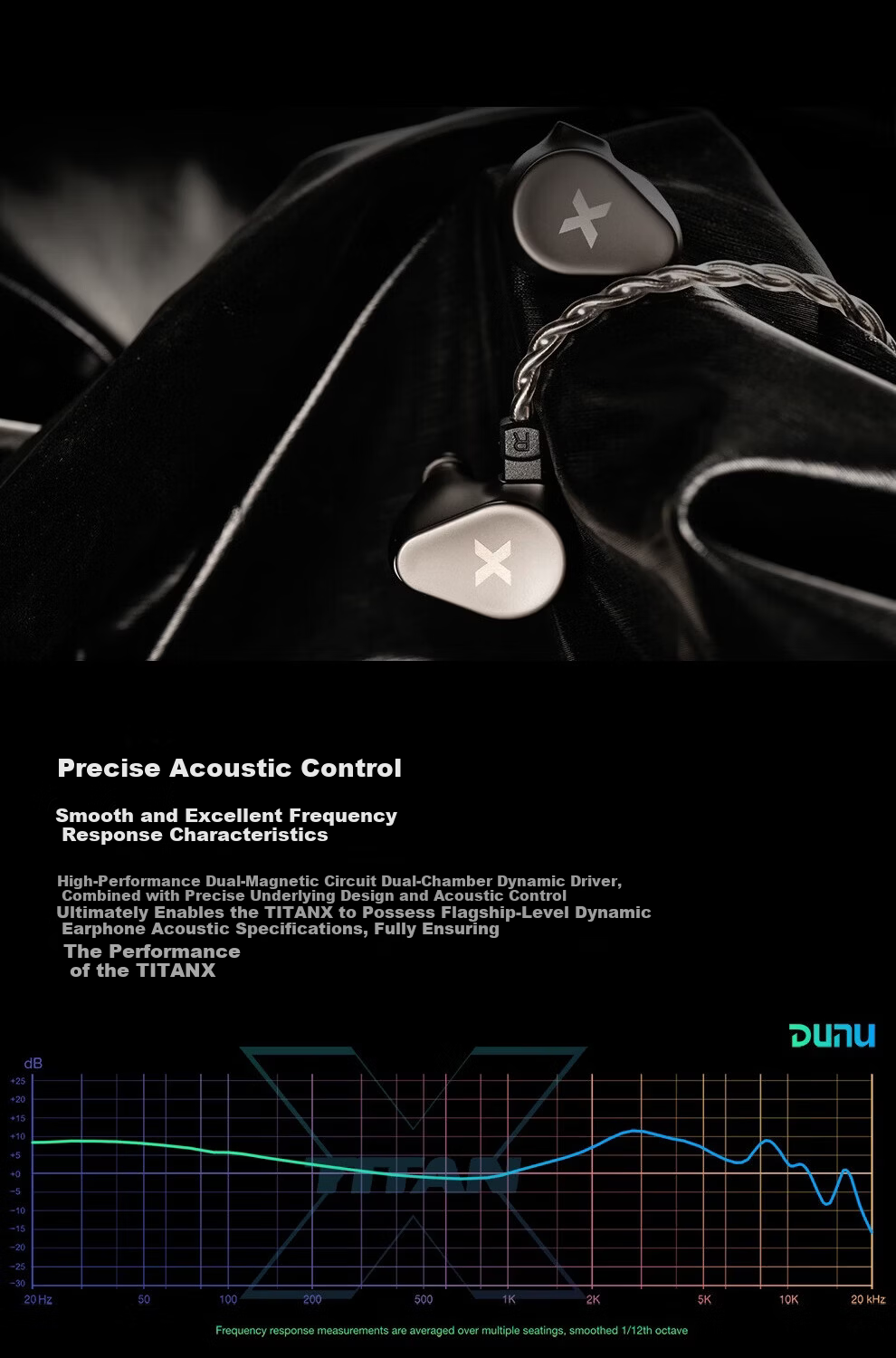 DUNU TitanX In-Ear Earphones HIFI Audiophile Entry-Level High-Quality Music Earbuds Dynamic Driver 0.78 2-Pin Connector 3.5MM Single-Ended 3
