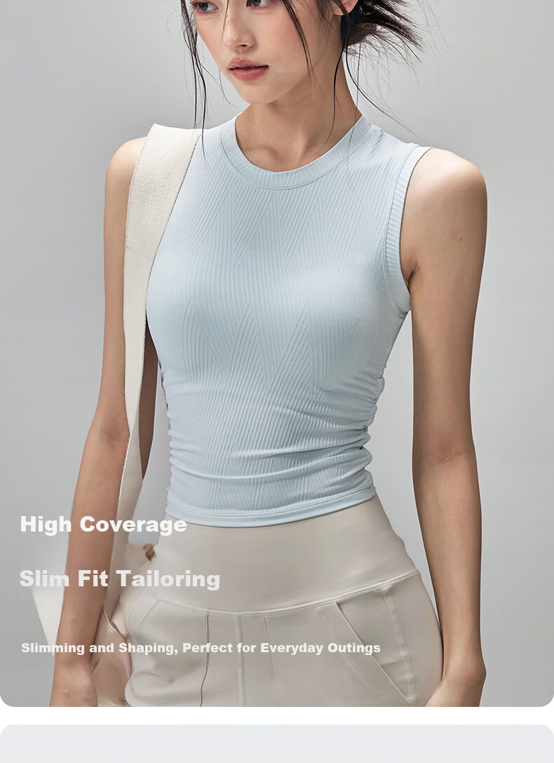 XUEXIMAN Padded Yoga Tank Top New Spring Summer Shockproof Sports Bra Fitness Pilates Training Shirt Outerwear 8