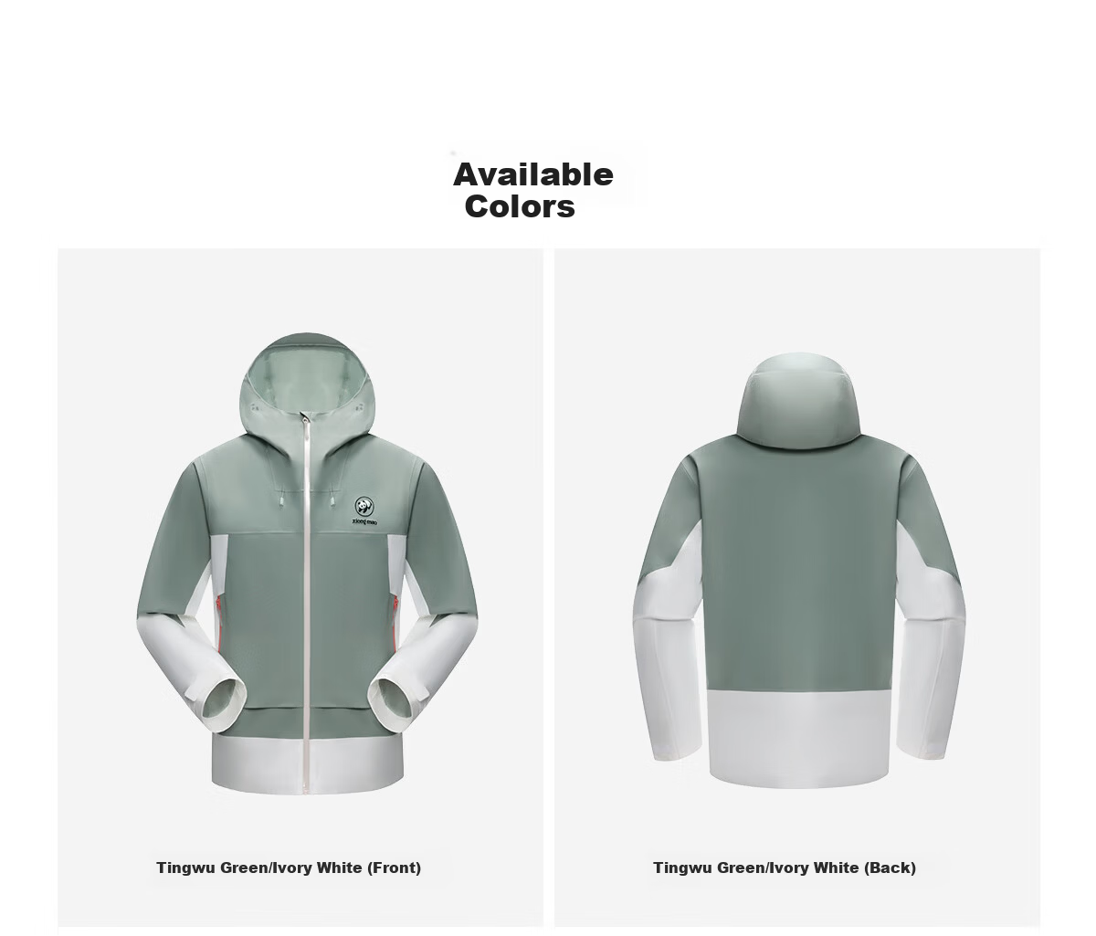 Panda Windproof and Rainproof Jacket Unisex 2026 Spring Summer Heavy Rain Waterproof Durable Outdoor Hiking Mountaineering Coat B076 26
