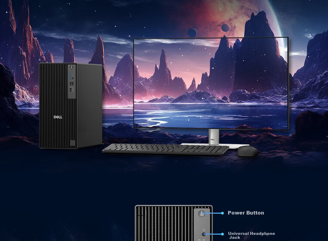 DELL Pro Desktop High-Performance Business Office Computer QCT1250 (i3-14100 8GB 512GB SSD Standard) National Subsidy 6