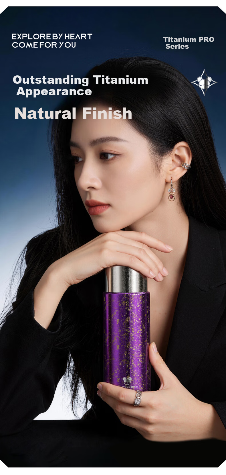 Cille Pure Titanium Insulated High-End Tea Infuser Cup Separation Health Tea Brewing Water Cup Business Office Luxury Gift Titanium Cup 10