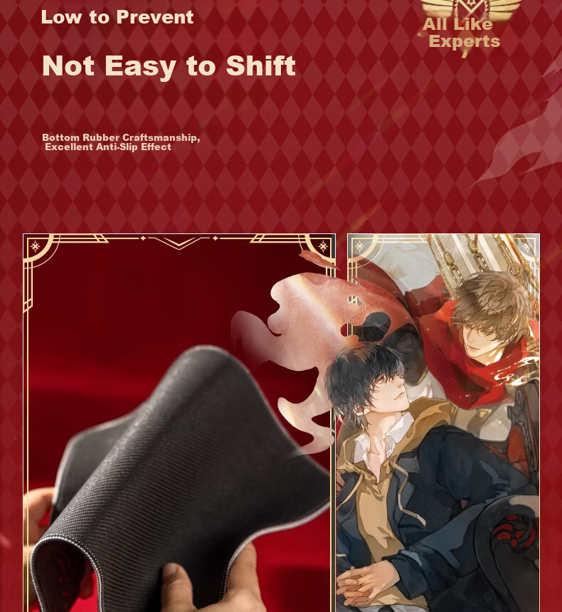 Deli The King's Avatar Collaboration Mouse Pad Officially Licensed IP Peripheral Office Study Cartoon Anime Mouse Pad Mirror Twins QZ451 7