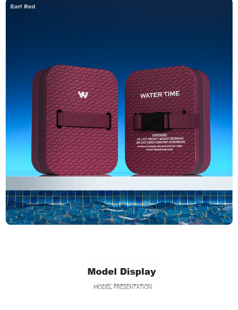 WATERTIME Swimming Back Float Adult and Children Beginner Training Aid Kickboard Thickened Swimming Float Board 9