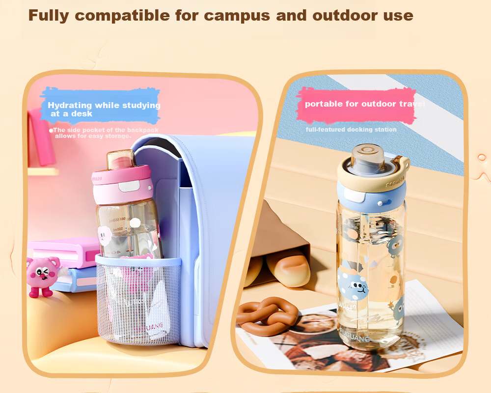 Fuguang Children's Student Plastic Water Bottle PPSU Portable Summer Sports Large Capacity Cup for Pregnant Women and Infants 23