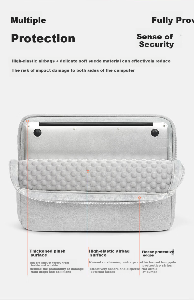 Cat Box Laptop Bag Handheld Compatible with Huawei Apple MacBook Lenovo Notebook Protective Sleeve for Men and Women Shockproof Airbag 15.6 Inch Black 7