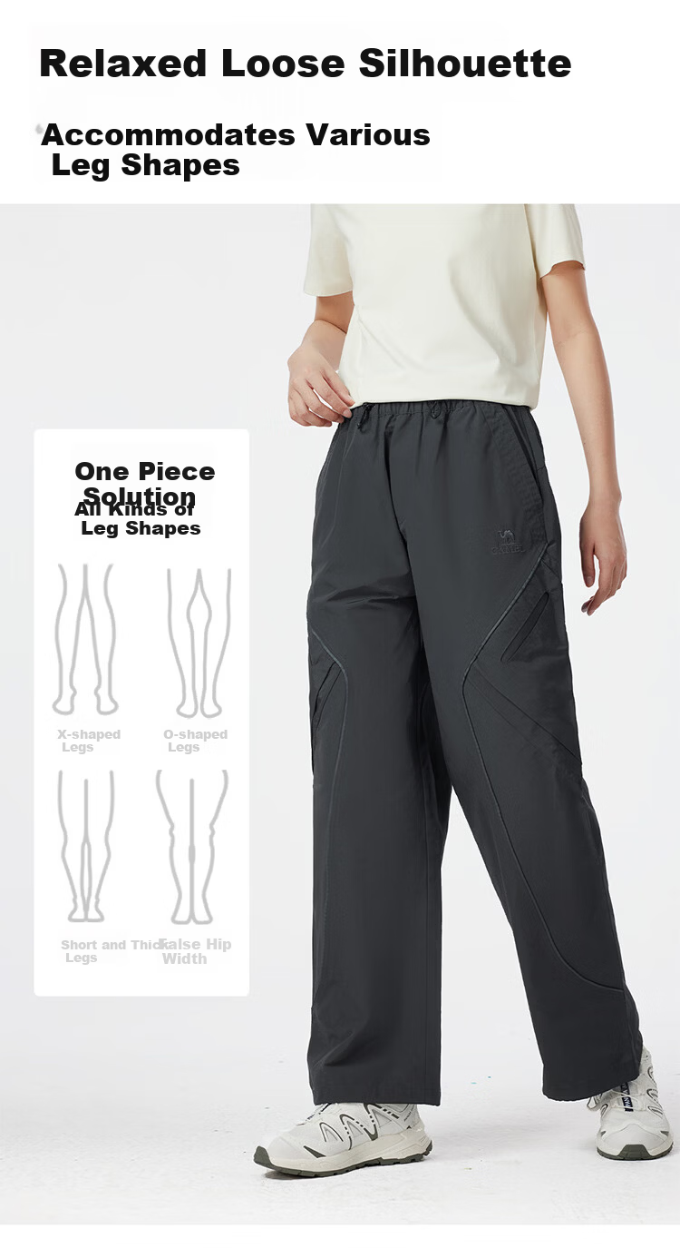 CAMEL [Wang Junkai Edition] Outdoor Casual Pants for Women 2026 Spring New Breathable Straight-Leg Casual Pants for Men 5028 4