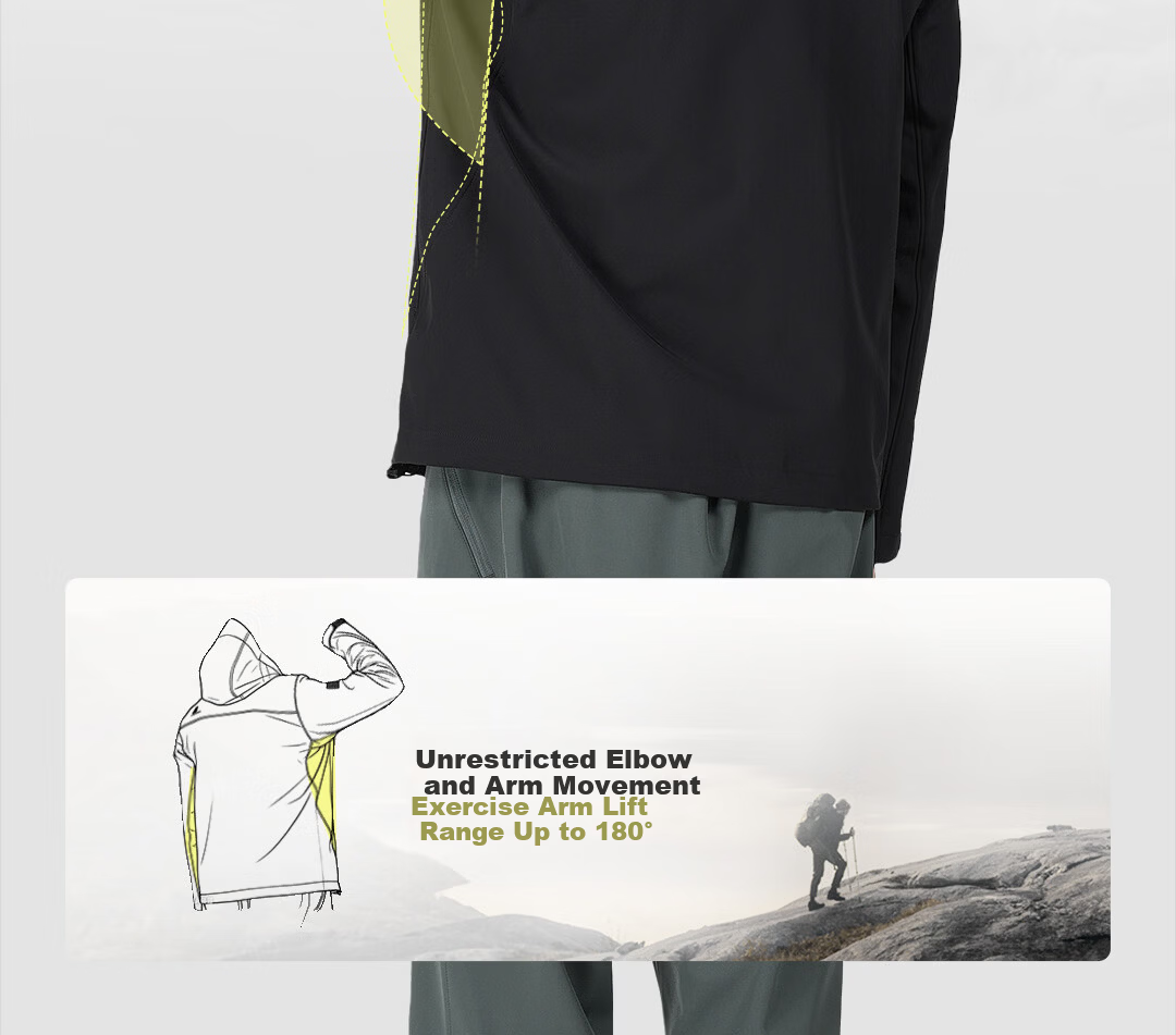 SCALER Outdoor Softshell Jacket Unisex Windproof Warm Sports Casual Hooded Coat Women F2916D61 7