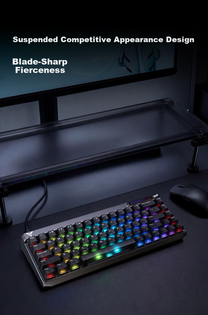 Flydigi FS68 Multi-Hall E-sports Magnetic Switch Keyboard Black Valorant CSGO2 Custom 68-Key Wired Gaming Keyboard Recommended by Tianlu Team 36