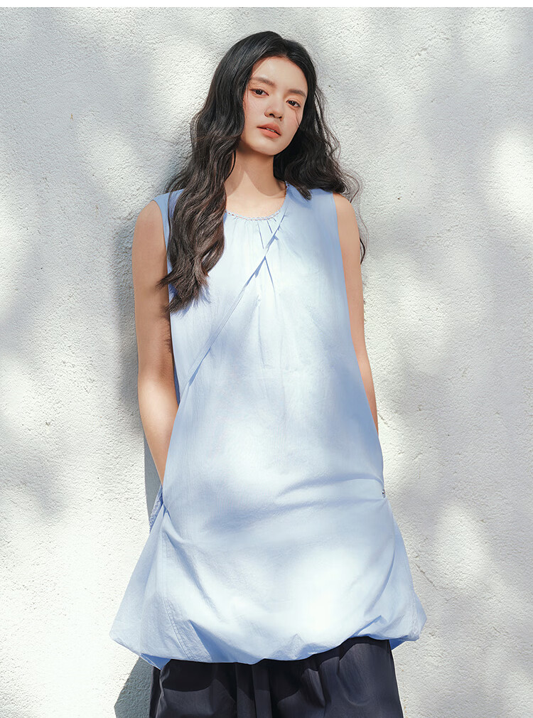 Semir Summer Dress with Crossbody Bag Textured Bubble Skirt 2026 Sleeveless Dress 101326114012 14