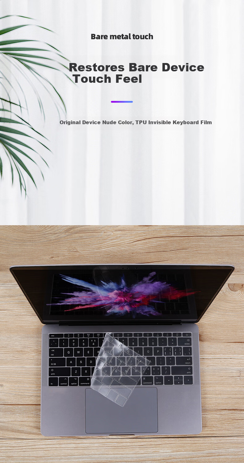 BIAZE Apple MacBook Air 11-inch Laptop Keyboard Cover TPU Invisible Protective Film Waterproof Dustproof (A1370 A1465) b87-Transparent 2