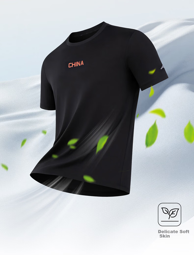 Erke Men's Crew Neck Short Sleeve Knit Shirt Summer Skin-Friendly Soft Breathable Sports T-Shirt Fashion Casual Base Layer Top 6
