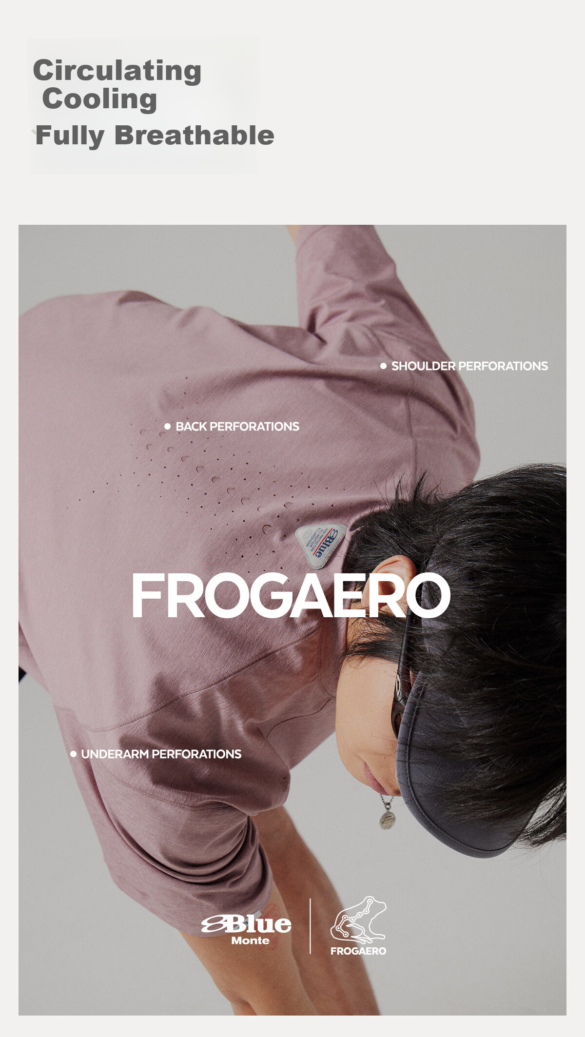 Lanqi Frog Breath Moisture-Wicking Quick-Dry Short Sleeve T-Shirt 2026 Spring Men's Breathable Outdoor Running Crew Neck T-Shirt Rock Cliff Gray XL 3