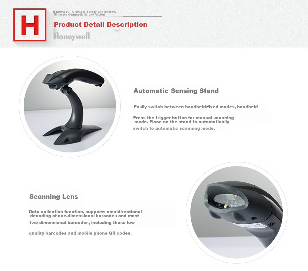 Honeywell MK/MS5145 Wired Barcode Scanner Laser 1D Code Handheld USB White for Supermarket Pharmacy Cashier Inventory 8