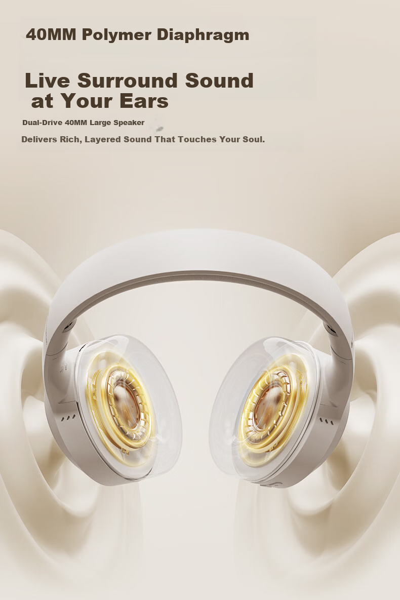 Champion Wireless Bluetooth Earbuds for Computer and Mobile, Noise-Cancelling Gaming Headset, Long Battery Life, Trendy Series CH22 Beige 7