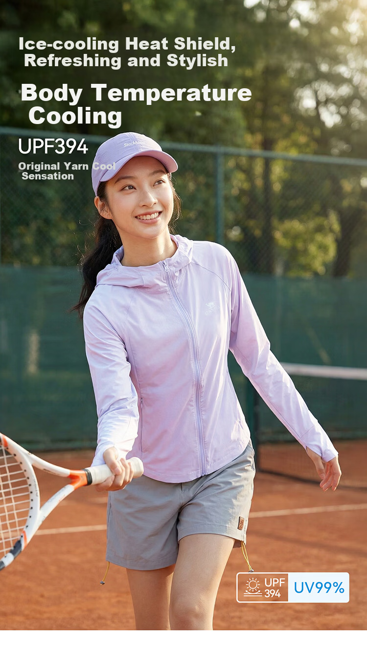 CAMEL Outdoor Original Yarn Sun Protection Jacket 2026 Spring Summer New Women's Slim Breathable Cooling Sun Protection Sports Jacket 5008 2