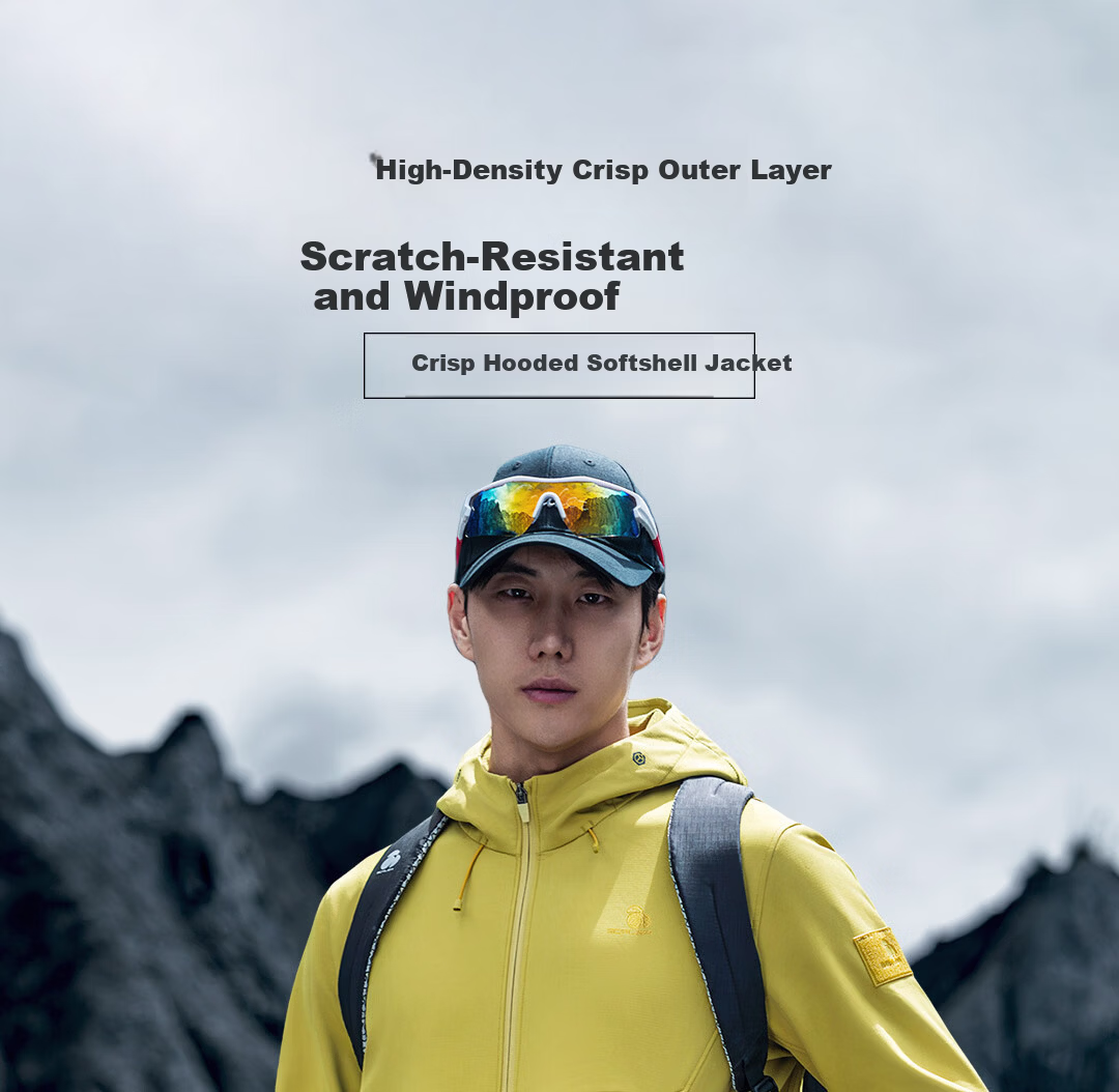 SCALER Outdoor Softshell Jacket Unisex Windproof Warm Sports Casual Hooded Coat Women F2916D61 1