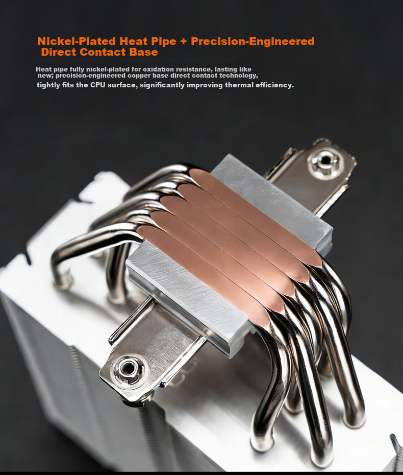 Cougar Fengqing 50 MAX Single Tower Air CPU Cooler Non-Interference with RAM 5 Heat Pipes Copper Base 4