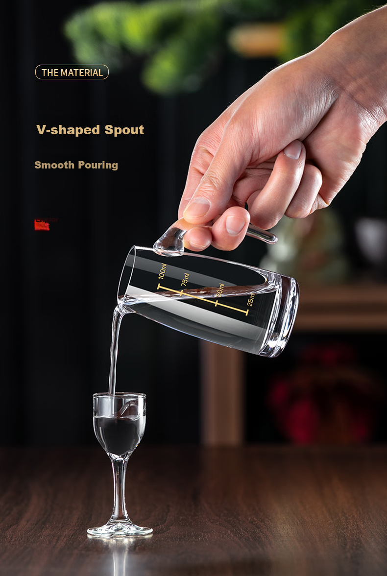 CRISTALGLASS Baijiu Glass Decanter Set Home Wine Set 10 Pots 10 Cups Small Liquor Cups Decanter Two Liang Cups Storage Rack 3