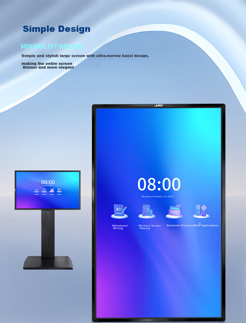 JAV 43-inch Portable Smart Live Streaming Large Screen Wireless Screen Casting Teaching Touchscreen Rotatable Live Streaming All-in-One Machine LED43C3k 7
