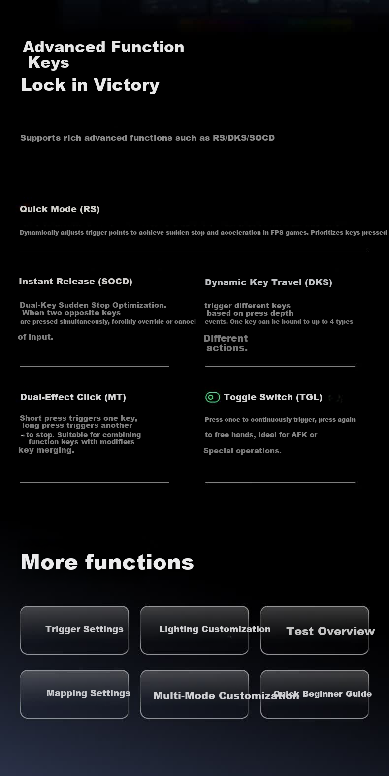 Flydigi FS68 Multi-Hall E-sports Magnetic Switch Keyboard Black Valorant CSGO2 Custom 68-Key Wired Gaming Keyboard Recommended by Tianlu Team 30