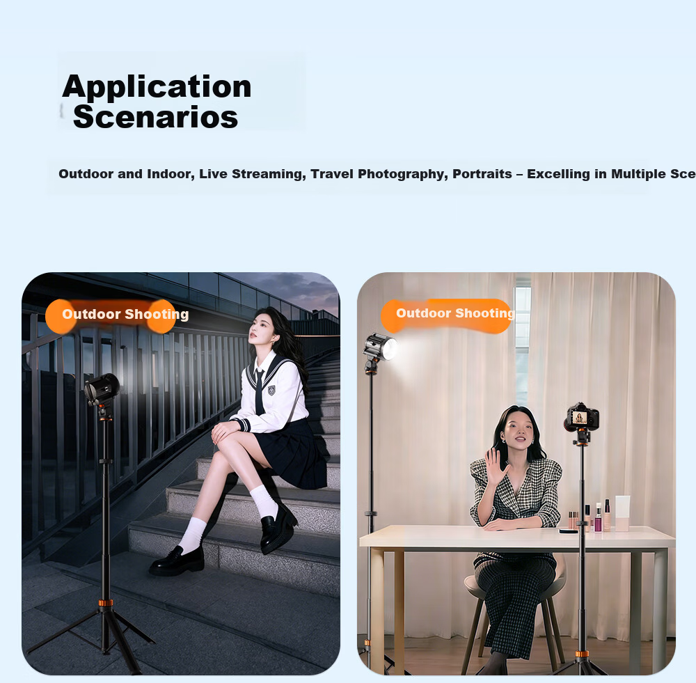 Zhuoer MS-60 Portable Tripod Quick-Release Anti-Pinch Multi-Function Aluminum Alloy Phone Live Streaming Stand DSLR Camera Photography Panorama Aluminum Alloy Tripod 11