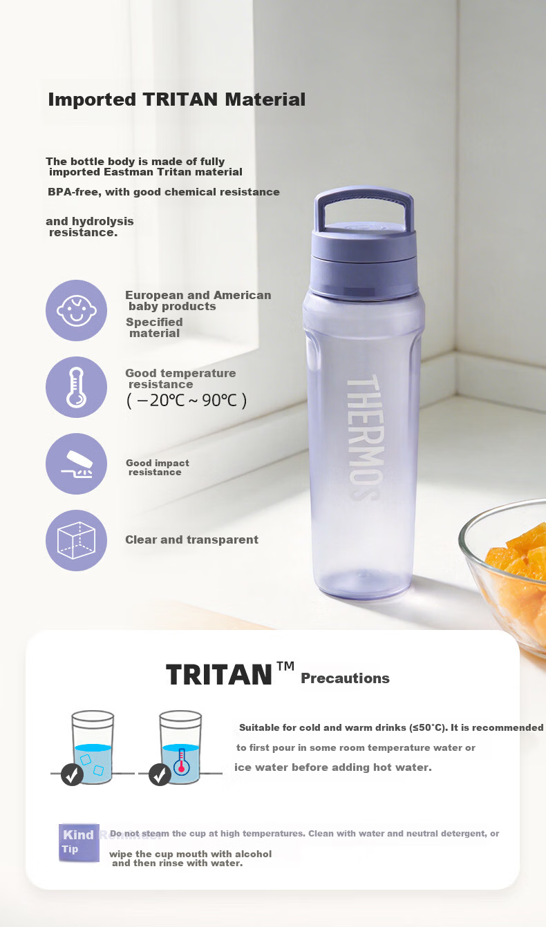 THERMOS Plastic Sports Water Bottle for Men, Women, and Children 950ML Large Capacity Shaker Cup TCEB-950 FB 4