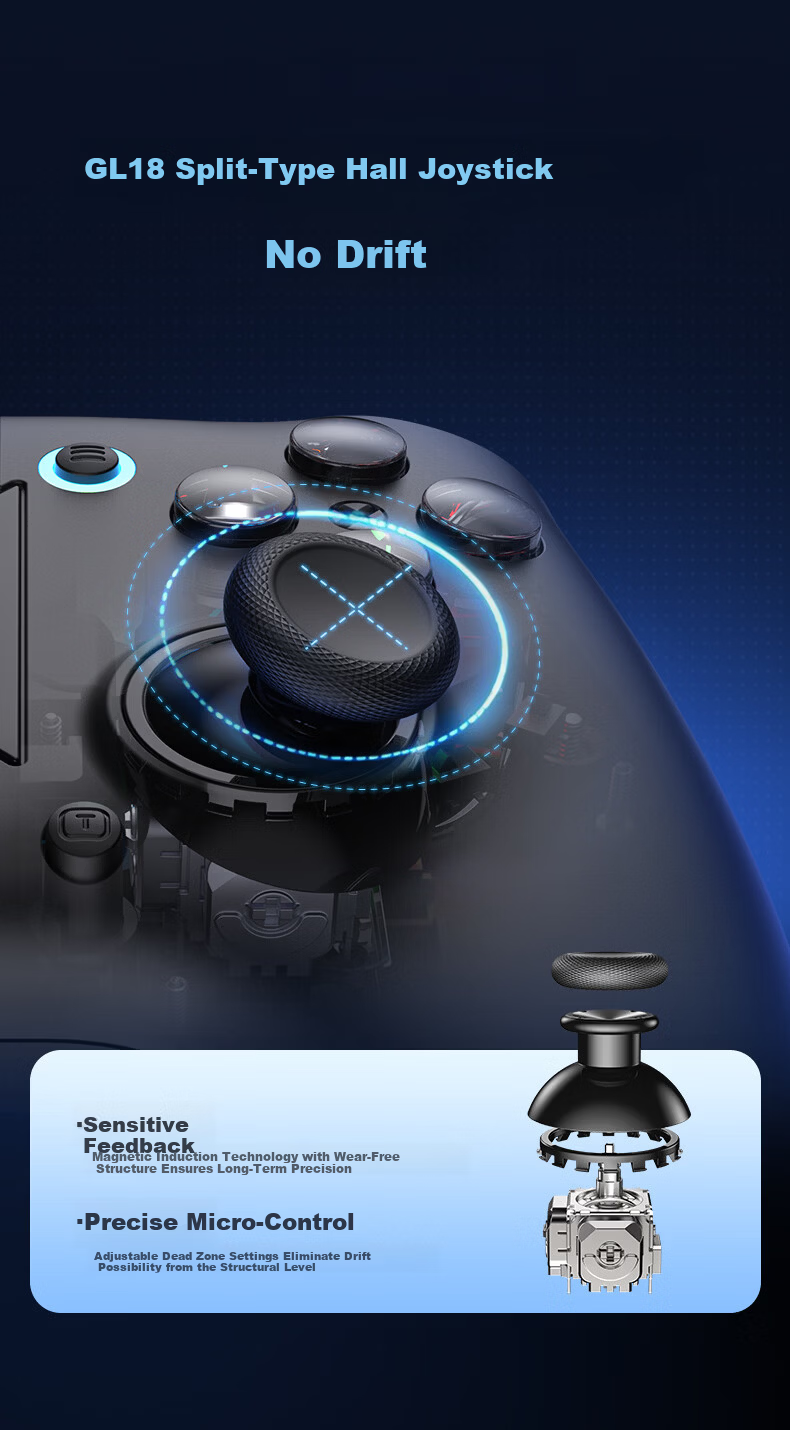 EasySMX Yisuoma Wujie M20 Wireless Streaming Cloud Gaming Dual-Mode Mobile Gamepad for Android iPad Delta Peripheral Mobile Game Genshin Impact King of Glory PC 15