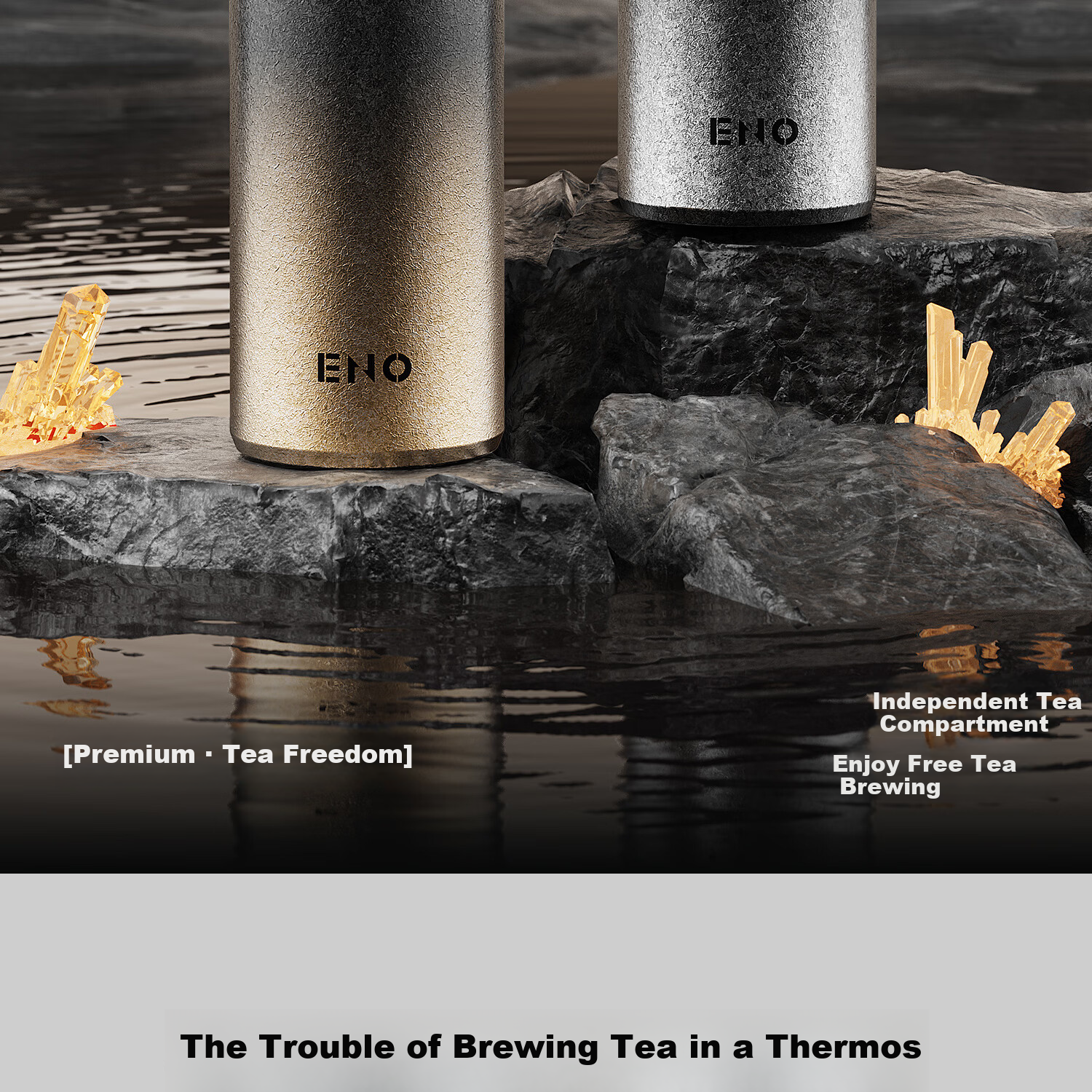 Eno Insulated Tumbler Tea Separation Ceramic Liner 2026 New Portable Men's Tea Brewing Cup 2