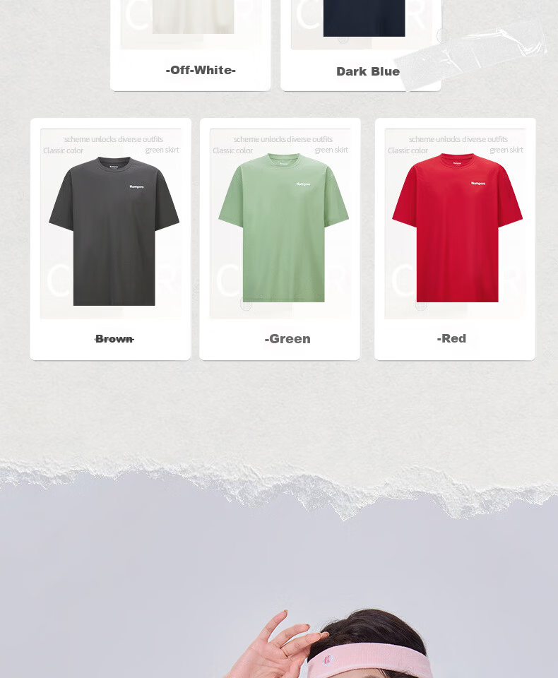 KUMPOO 26th Anniversary New Short Sleeve Badminton Shirt Loose Fit Unisex K261U-1720 Dark Coffee S 3