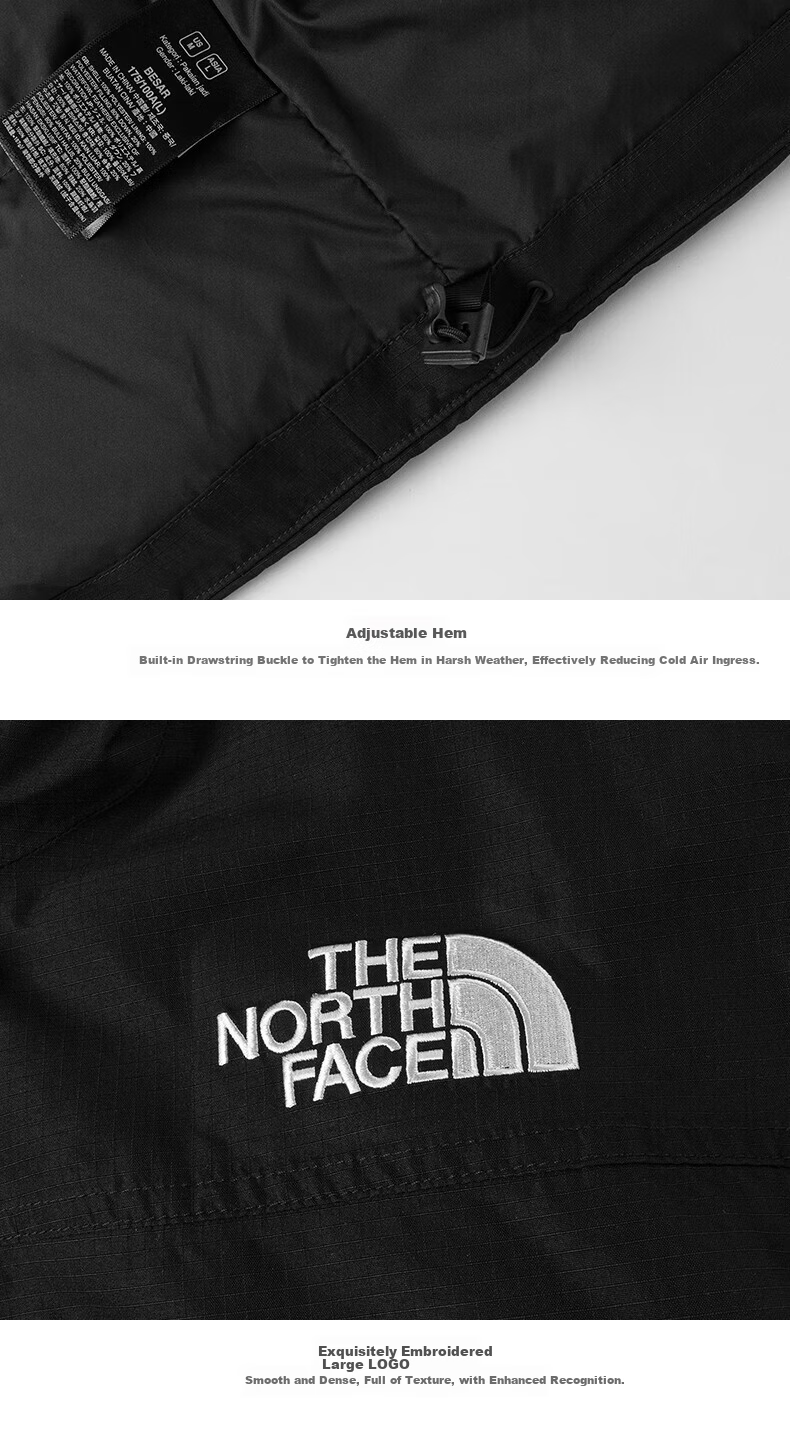 The North Face Men's New Mountain Down Jacket Outdoor Hiking Waterproof Warm Goose Down Coat 8FGH 24