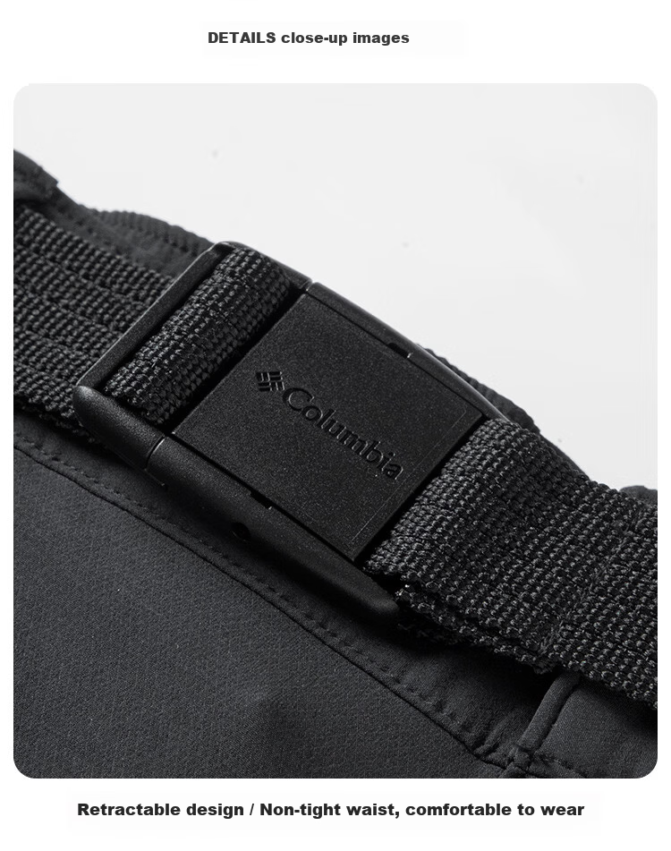 Columbia Men's Outdoor UV Protection Water-Repellent Quick-Dry Breathable Casual Pants XJ9498 010 S Spring/Summer 2026 10
