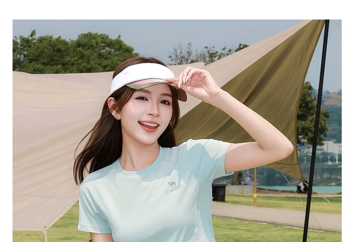 CAMEL [Toray Fabric] Outdoor Quick-Dry T-Shirt Women 2026 Spring Summer Short Sleeve Stretch Breathable Sweat-Absorbing Sports Top Men 8090 2