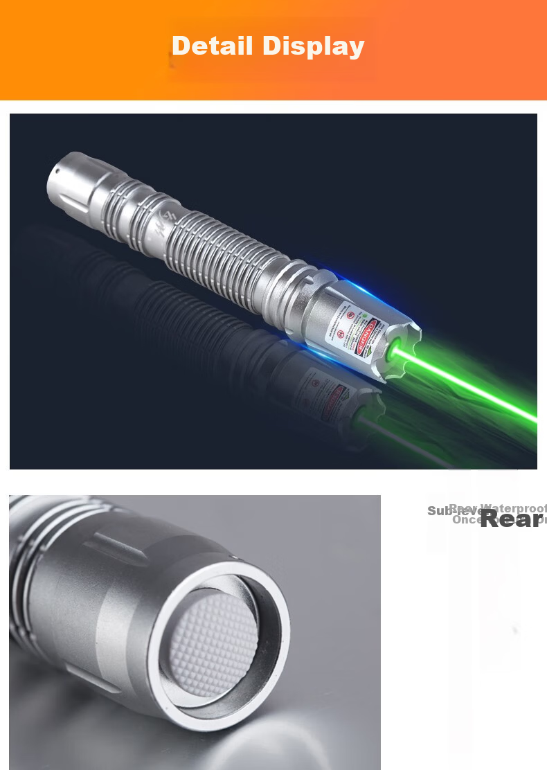 Huanxing High-Power Laser Green Light 8000m Long-Distance Pointer for Real Estate Model Outdoor Self-Defense Trainer Tour Guide Starry Sky Pen 9