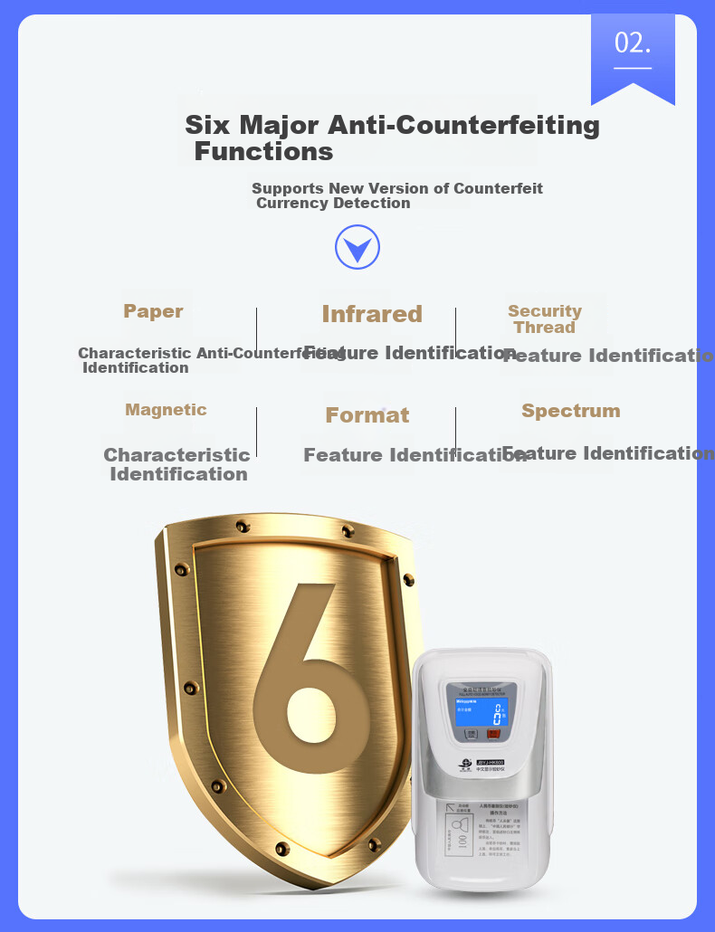 Weirong HK600(C) LCD Screen Lithium Battery 2025 New RMB Portable Currency Detector Smart Voice Bank Currency Verifier 3