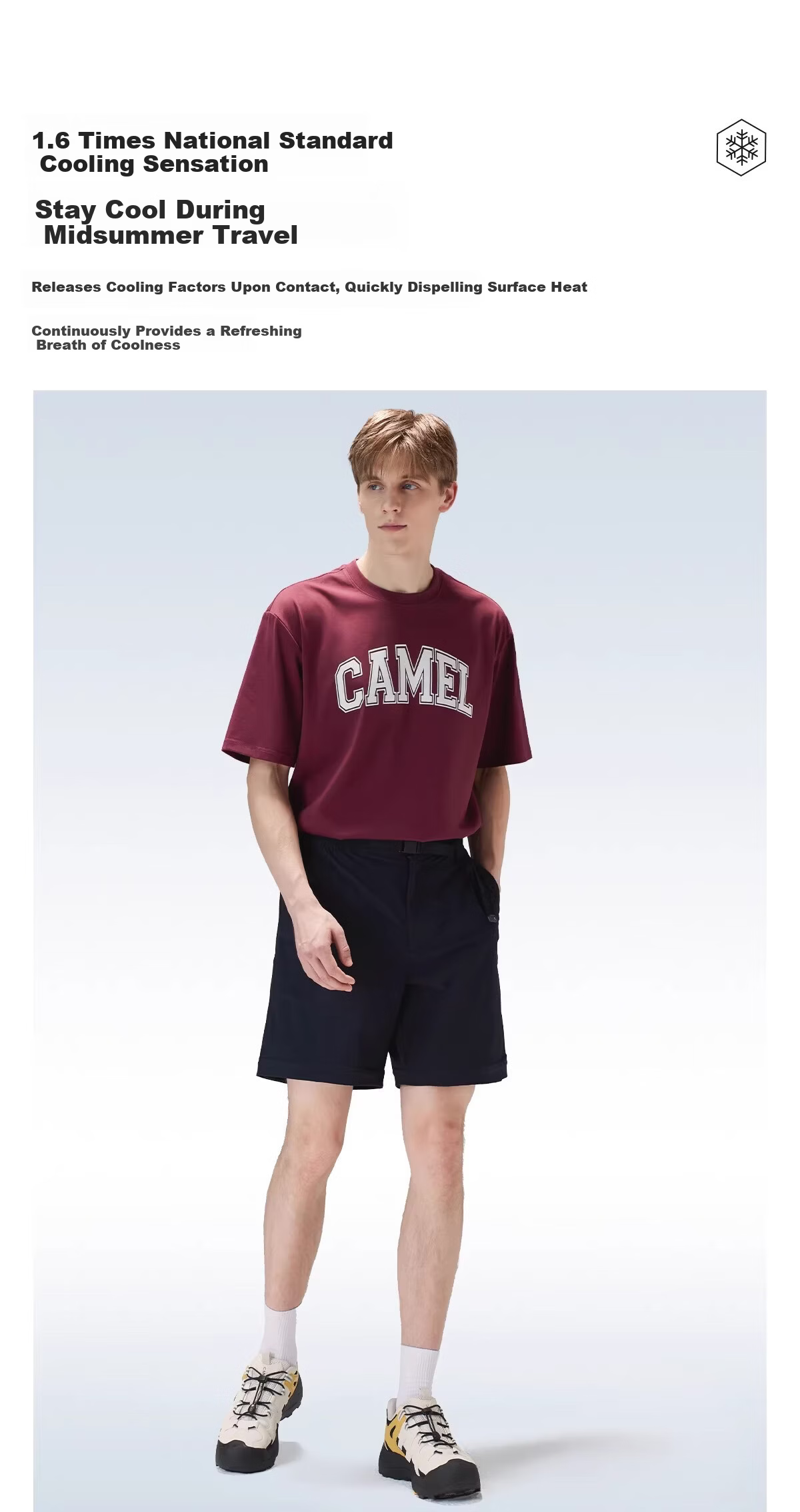 CAMEL [Wang Junkai Edition] Outdoor Quick-Dry Military Pants 26 Spring Summer Cooling Detachable Shorts Hiking Mountaineering Trousers 6