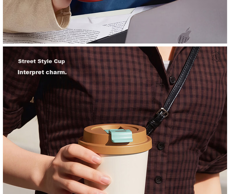 Shidajia Insulated Stainless Steel Women's Water Bottle Compact Portable Coffee Cup High-Value Car Mug 29