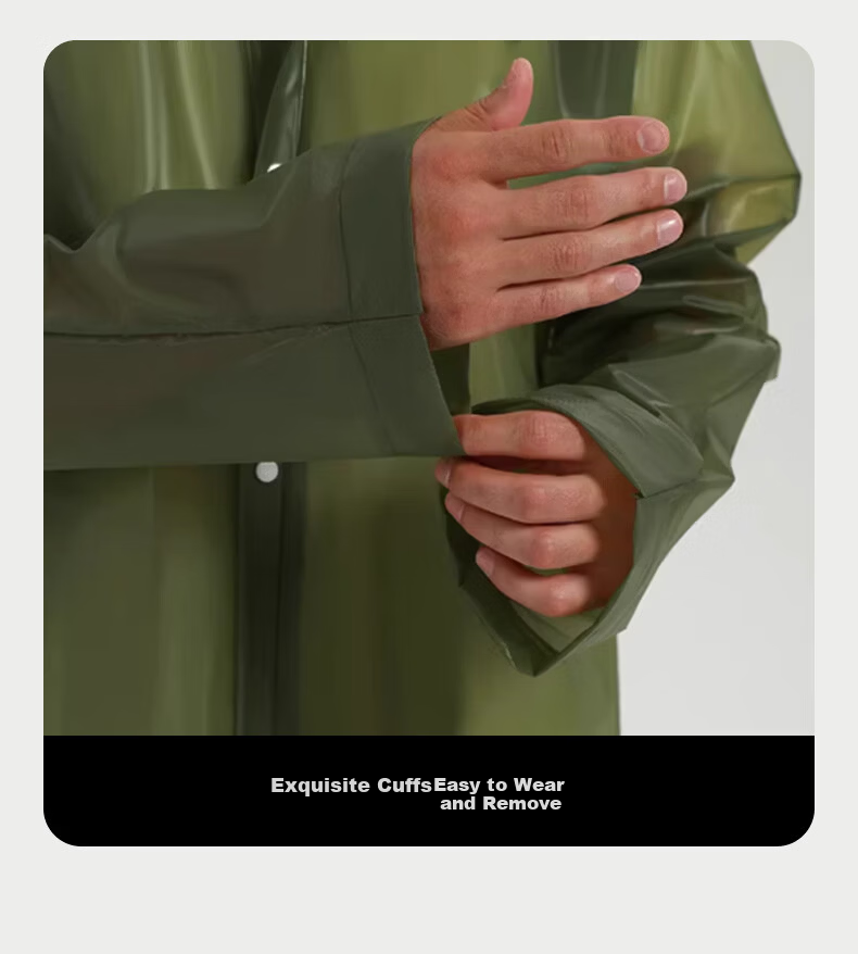 40,000 KM Disposable Long Raincoat Full Body Heavy-Duty Adult Anti-Rain Outdoor Hiking Travel Single-Person Portable Poncho 7
