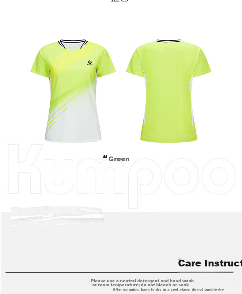 KUMPOO 26th Anniversary New Badminton Shirt Short Sleeve Comfortable Breathable K261W-1227 Women's Pink 3XL 23
