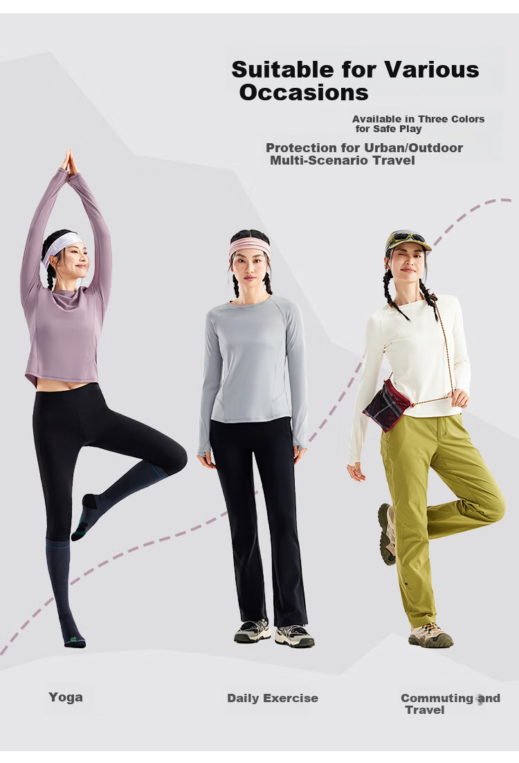 Toread Women's Quick-Dry Outdoor Breathable Lightweight Moisture-Wicking Long Sleeve T-Shirt for Spring and Summer Running Hiking Base Layer 12