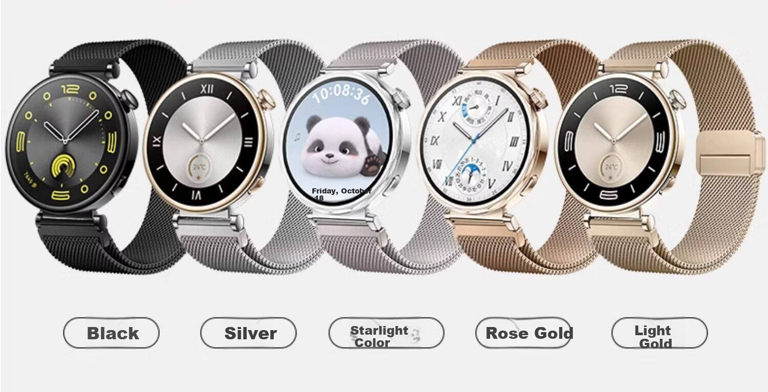 Watchbond Milanese Magnetic Stainless Steel Strap for OPPO Watch X3/X2, Watch 4 Pro/S, 46mm Dial 6