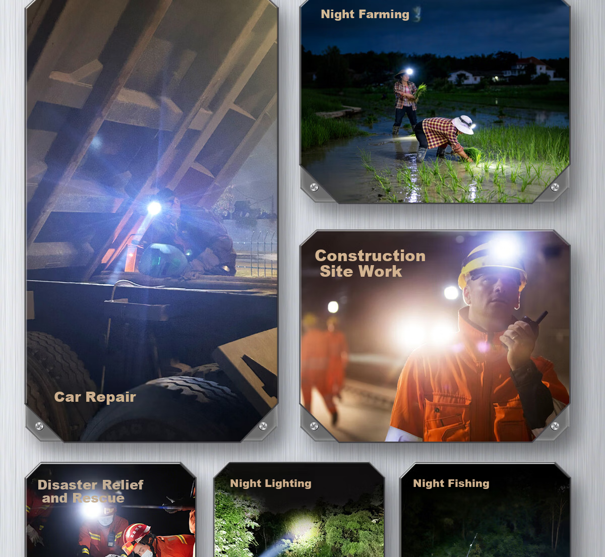 MAX LOAD Headlamp High Brightness Rechargeable Outdoor Fishing Long Battery Life Large Capacity Head-Mounted Flashlight Mining Lamp 13
