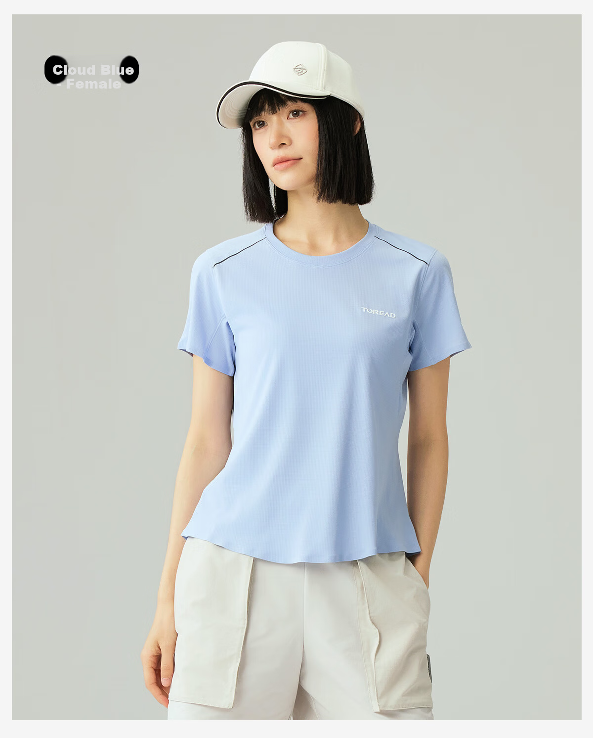 TOREAD Mall Same Style Quick-Dry Short Sleeve T-Shirt Couple Functional Breathable Stretch Crew Neck Sports Hiking Shirt TAJJAN81025 16