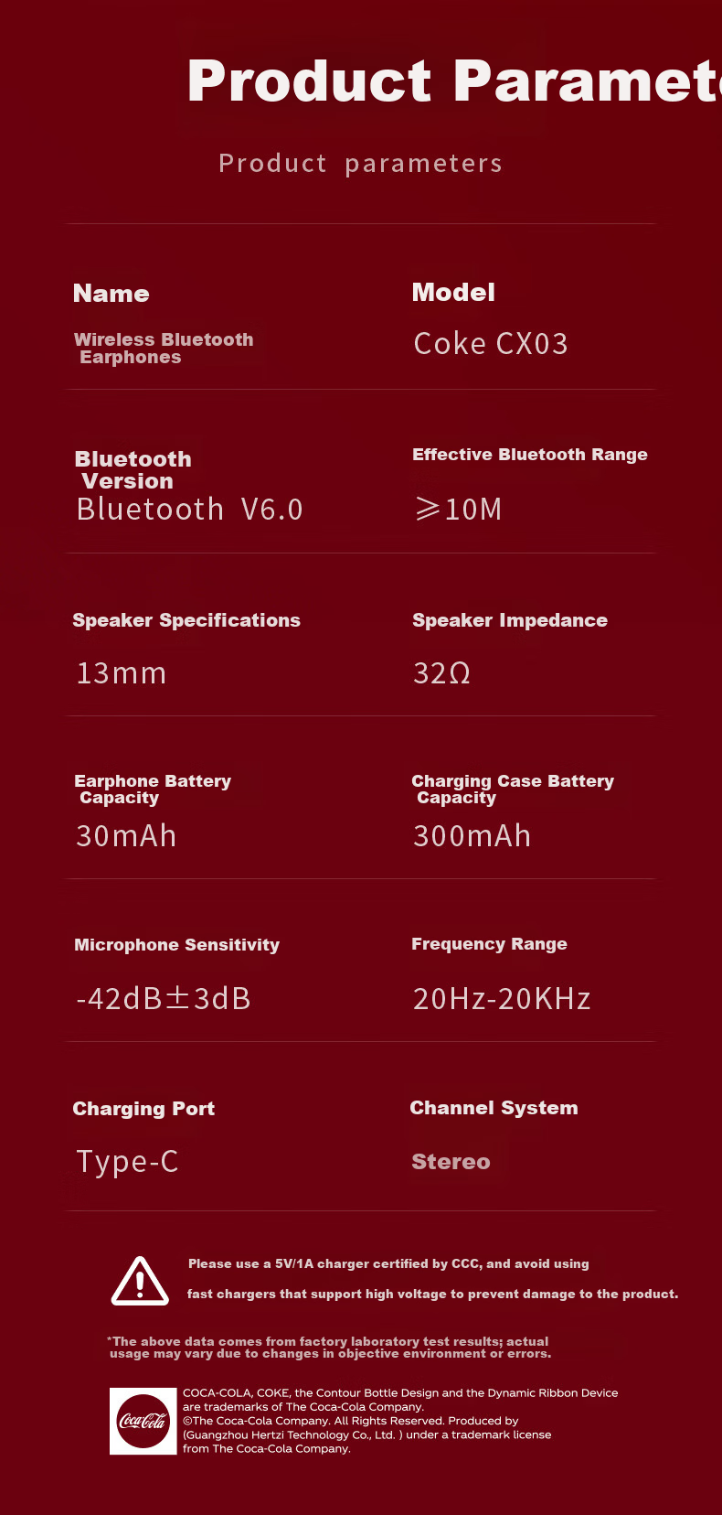 Coca-Cola CX03 Bluetooth Bone Conduction Clip-On Open-Ear Wireless Sports Running Gaming Earphones Long Battery Life 2026 Latest Unisex Student Gift 10